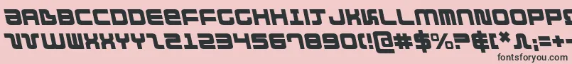 Шрифт DirektorLeftalic – чёрные шрифты на розовом фоне
