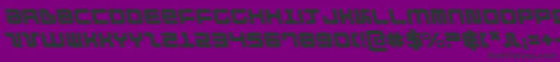 DirektorLeftalic Font – Black Fonts on Purple Background