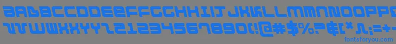 DirektorLeftalic-fontti – siniset fontit harmaalla taustalla
