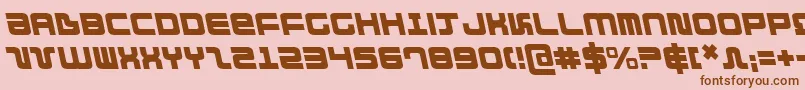 DirektorLeftalic Font – Brown Fonts on Pink Background