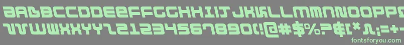 DirektorLeftalic-fontti – vihreät fontit harmaalla taustalla