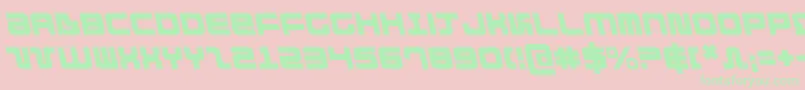 DirektorLeftalic Font – Green Fonts on Pink Background