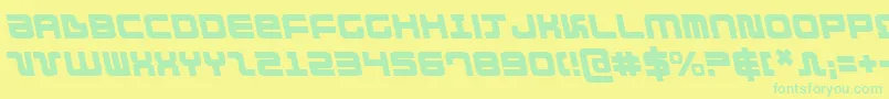 DirektorLeftalic Font – Green Fonts on Yellow Background