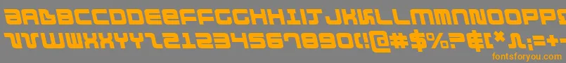 Шрифт DirektorLeftalic – оранжевые шрифты на сером фоне
