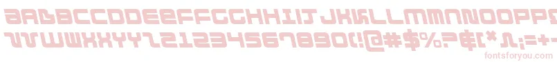 Fonte DirektorLeftalic – fontes rosa em um fundo branco