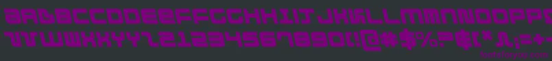DirektorLeftalic-Schriftart – Violette Schriften auf schwarzem Hintergrund