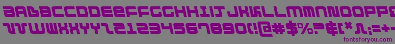 DirektorLeftalic-fontti – violetit fontit harmaalla taustalla