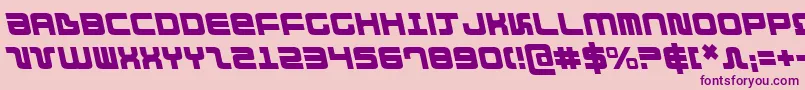 DirektorLeftalic-Schriftart – Violette Schriften auf rosa Hintergrund