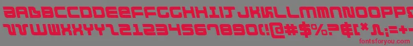 フォントDirektorLeftalic – 赤い文字の灰色の背景