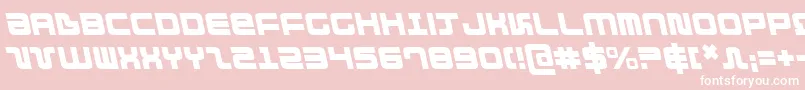 フォントDirektorLeftalic – ピンクの背景に白い文字