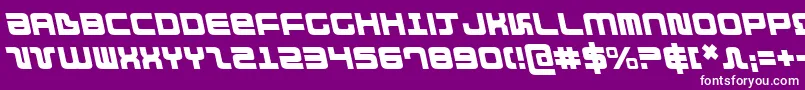 DirektorLeftalic Font – White Fonts on Purple Background