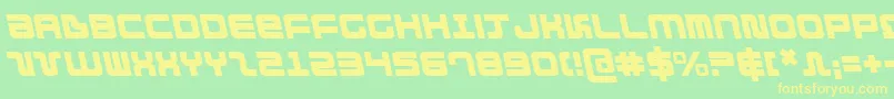 Шрифт DirektorLeftalic – жёлтые шрифты на зелёном фоне