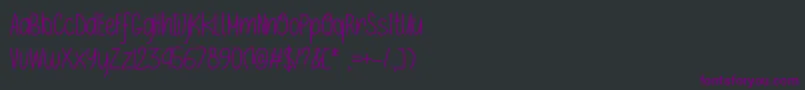 IfOnlyOtf Font – Purple Fonts on Black Background