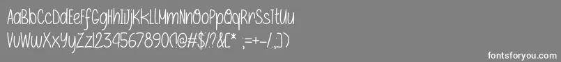 IfOnlyOtf Font – White Fonts on Gray Background