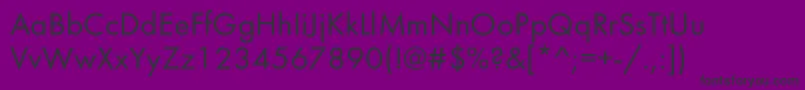 Futurabookc Font – Black Fonts on Purple Background