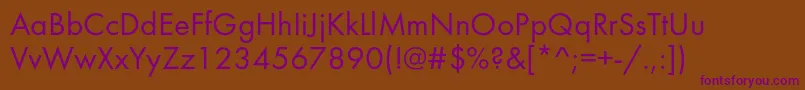 Шрифт Futurabookc – фиолетовые шрифты на коричневом фоне