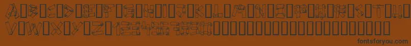 Planks Font – Black Fonts on Brown Background