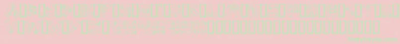 Planks Font – Green Fonts on Pink Background