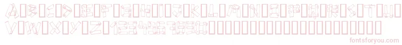 Planks Font – Pink Fonts on White Background