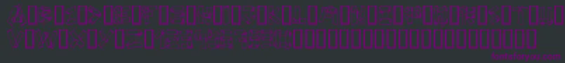 Planks Font – Purple Fonts on Black Background