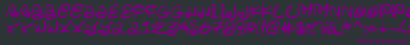 Swirlstory Font – Purple Fonts on Black Background