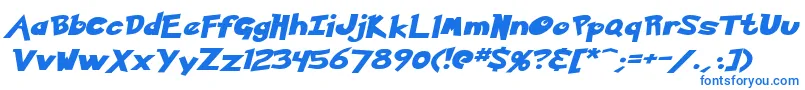Fonte KetchumItalic – fontes azuis