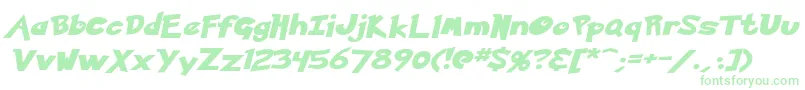 Police KetchumItalic – polices vertes
