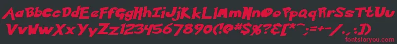 fuente KetchumItalic – Fuentes Rojas Sobre Fondo Negro