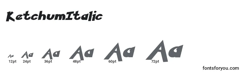 KetchumItalic Font Sizes