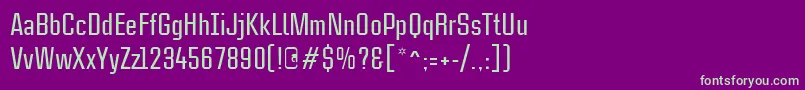 CasestudynooneLtMedium-fontti – vihreät fontit violetilla taustalla