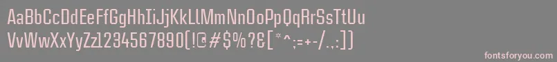 CasestudynooneLtMedium Font – Pink Fonts on Gray Background