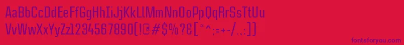 CasestudynooneLtMedium Font – Purple Fonts on Red Background