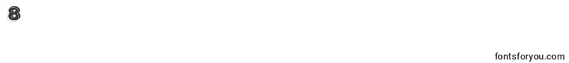 Gautsmotellowerleft Font – Fonts for Digit 8