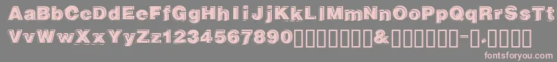 More about Gautsmotellowerleft Font Gautsmotellowerleft Font – Pink Fonts on Gray Background