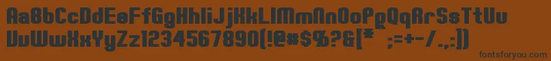 ErteBold-fontti – mustat fontit ruskealla taustalla