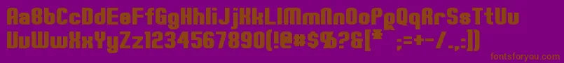 ErteBold Font – Brown Fonts on Purple Background