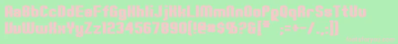 ErteBold Font – Pink Fonts on Green Background