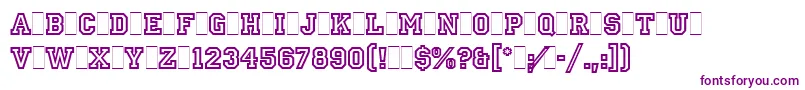 PrincetownLetPlain.1.0 Font – Purple Fonts on White Background