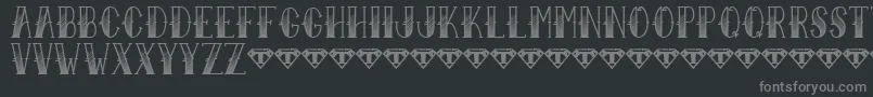SailorLarryFade-fontti – harmaat kirjasimet mustalla taustalla