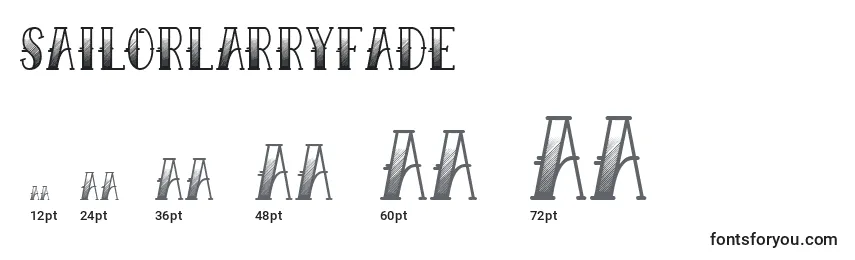 Размеры шрифта SailorLarryFade