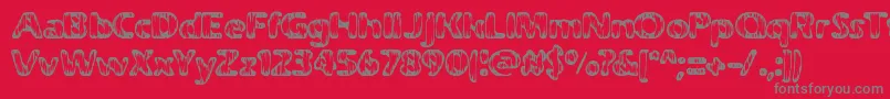 Weatherd Font – Gray Fonts on Red Background