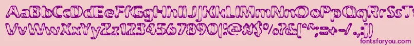 Weatherd-Schriftart – Violette Schriften auf rosa Hintergrund
