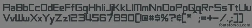 LabeoufBold Font – Black Fonts on Gray Background