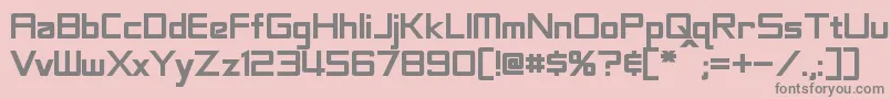 LabeoufBold Font – Gray Fonts on Pink Background