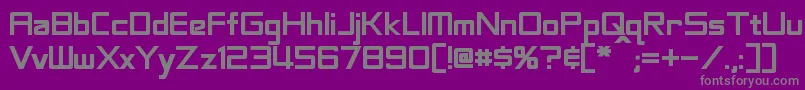 LabeoufBold Font – Gray Fonts on Purple Background