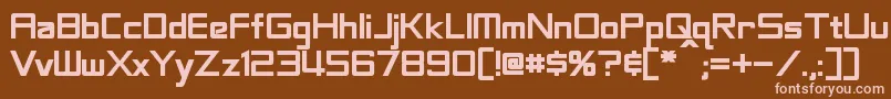 LabeoufBold Font – Pink Fonts on Brown Background