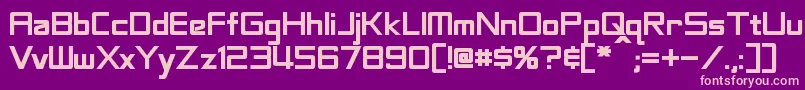 LabeoufBold Font – Pink Fonts on Purple Background