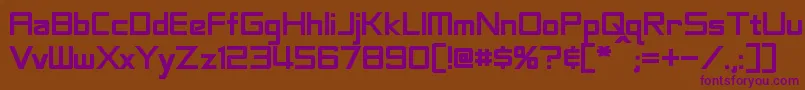 LabeoufBold Font – Purple Fonts on Brown Background