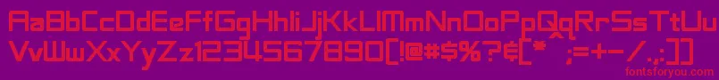 LabeoufBold Font – Red Fonts on Purple Background