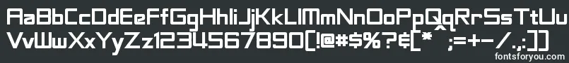 Шрифт LabeoufBold – белые шрифты на чёрном фоне